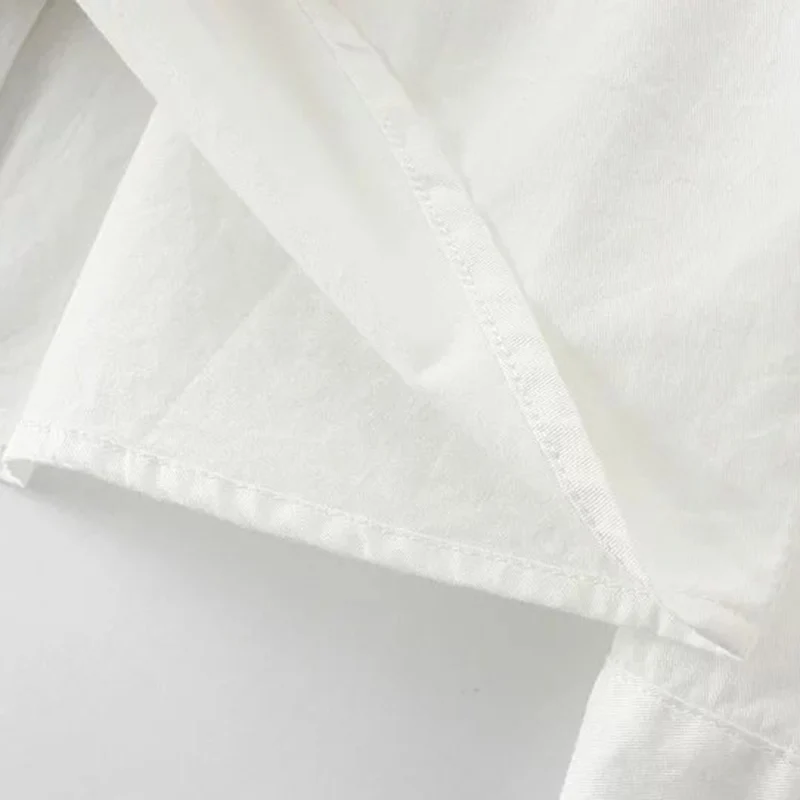 Dioufond/Новая повседневная хлопковая рубашка с длинными рукавами|blusa feminino|blouse