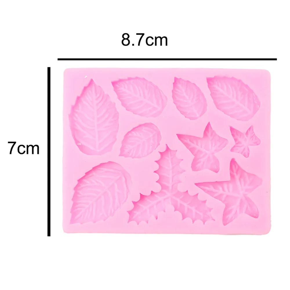 Silicone 3D 6 leaves Chocolate Soap Mold Cake Candy Baking Mould Pan Tray Molds soap silicone mold | Дом и сад