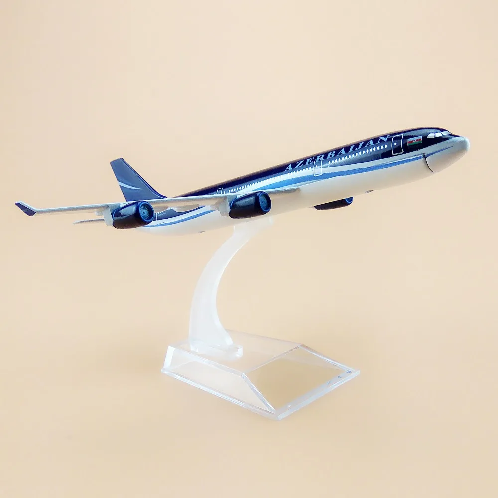 16 см металлическая авиакомпания A340 Airbus 340 4K AZ86 Airways модель самолета Модель w Stand