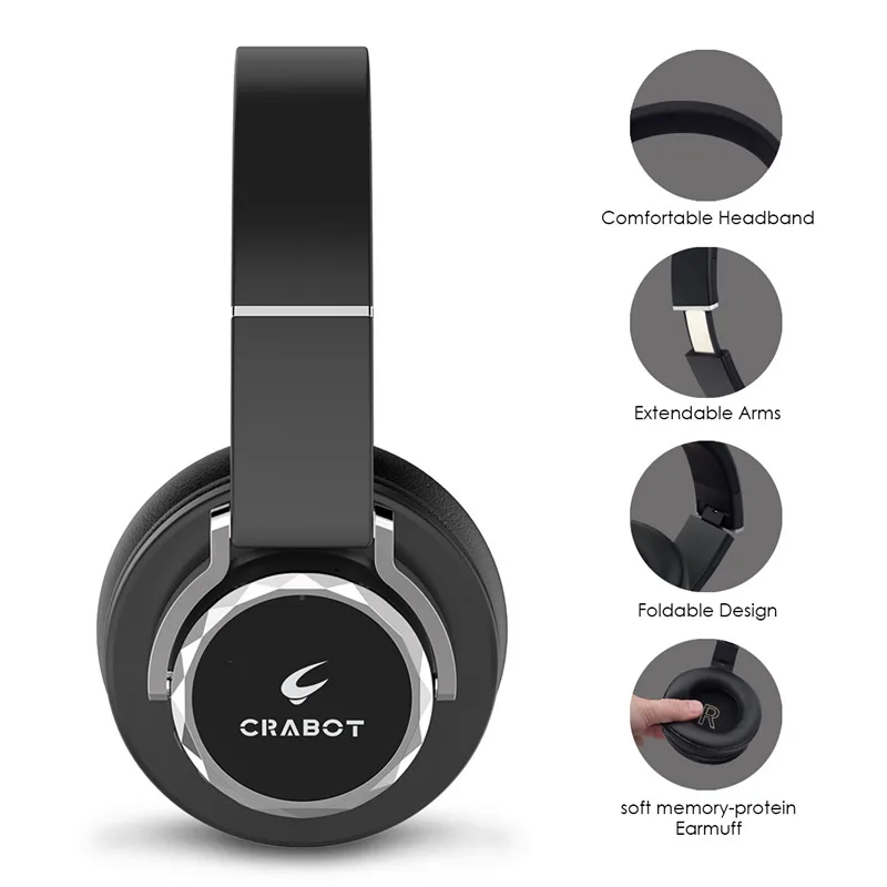 Bluetooth наушники за ухо crabot C5 стерео Беспроводная гарнитура CVC6.0 шумоподавления