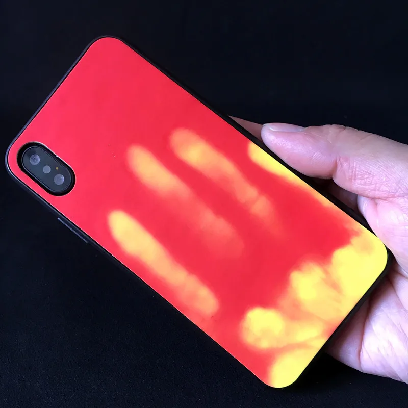 Матовый ПК тепловой сенсор чехол для iPhone 5 5S SE 6 6S 7 8 Plus XR X XS Max 11 Pro индукционный