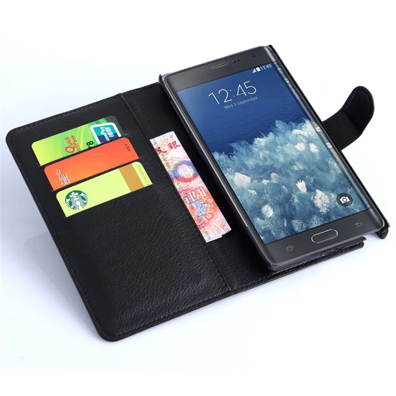 Кожаный чехол книжка для Samsung Galaxy Note Edge N915 N9150 N915D N915K N915L 4 5|cover for samsung galaxy|case covercover |