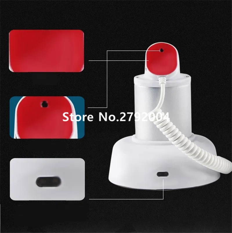 10 pcs/lot cell phone anti theft sticker magnetic pull box cable alarm sensor charging security display holder stand