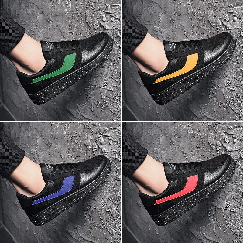 Mens Lace Up Student Soft Shoes Lightweight Outdoor Comfortable Increased Vulcanized Platform Breathable Footwear | Обувь