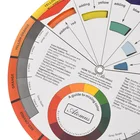 12 видов цветов тату пигмент ногтей открытка колес бумажные принадлежности дизайн круглый микс центральный круг вращается дизайн ногтей цветная открытка колес
