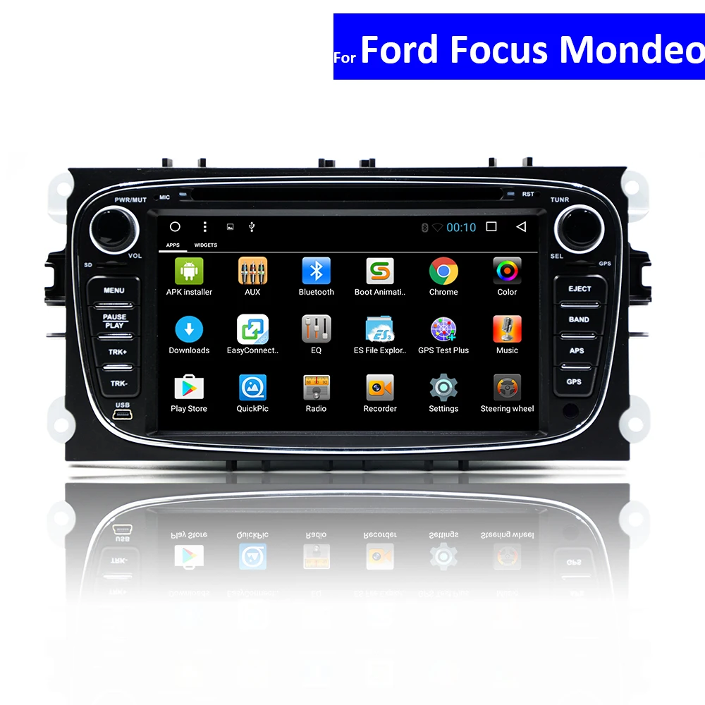 2 Din автомобильный DVD плеер GPS навигация Android Авторадио для Ford Focus Mondeo C max S Max 3G 4G WIFI BT