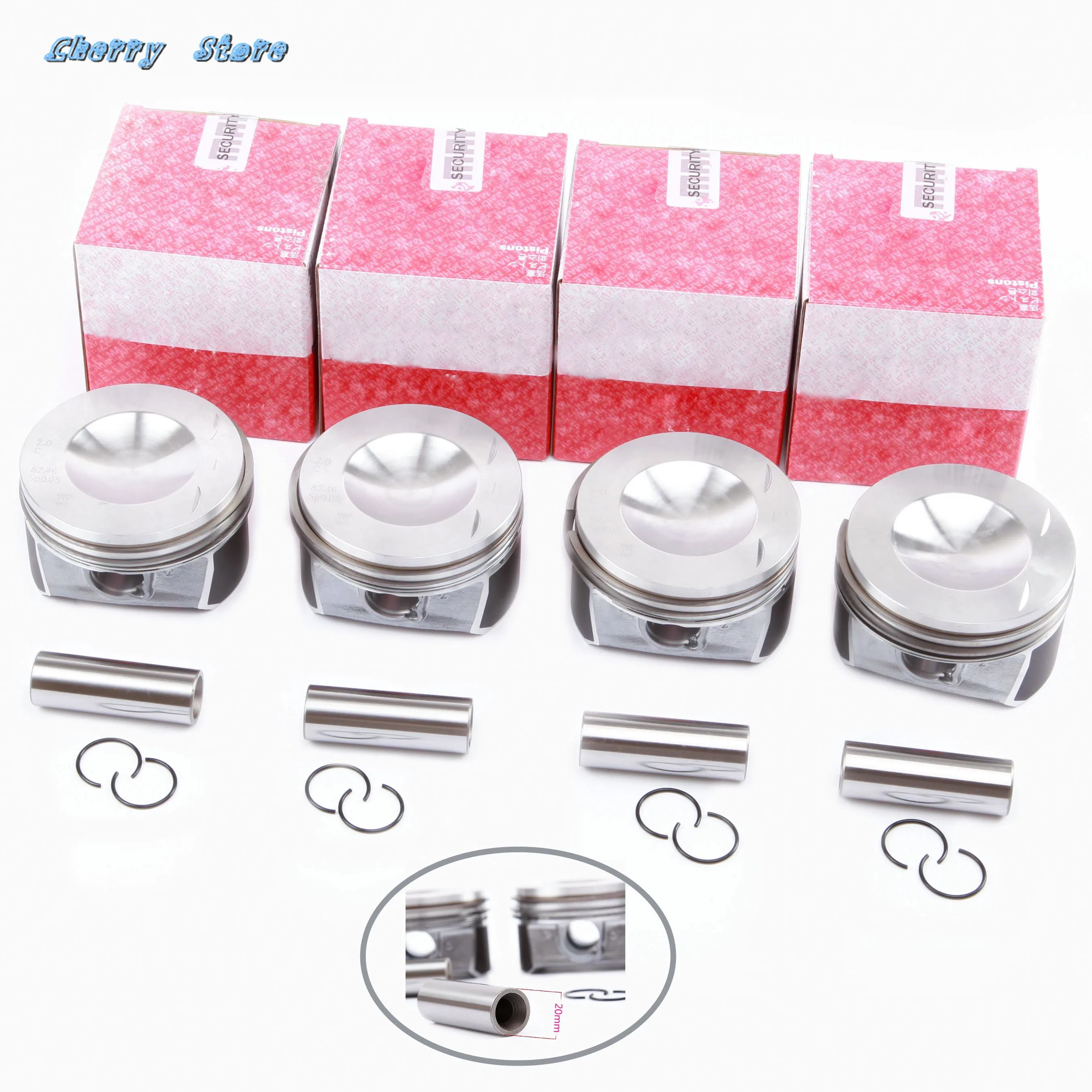 Новый комплект для ремонта поршневых колец двигателя 06F109088G VW Golf Passat Jetta Skoda Audi A3 A4