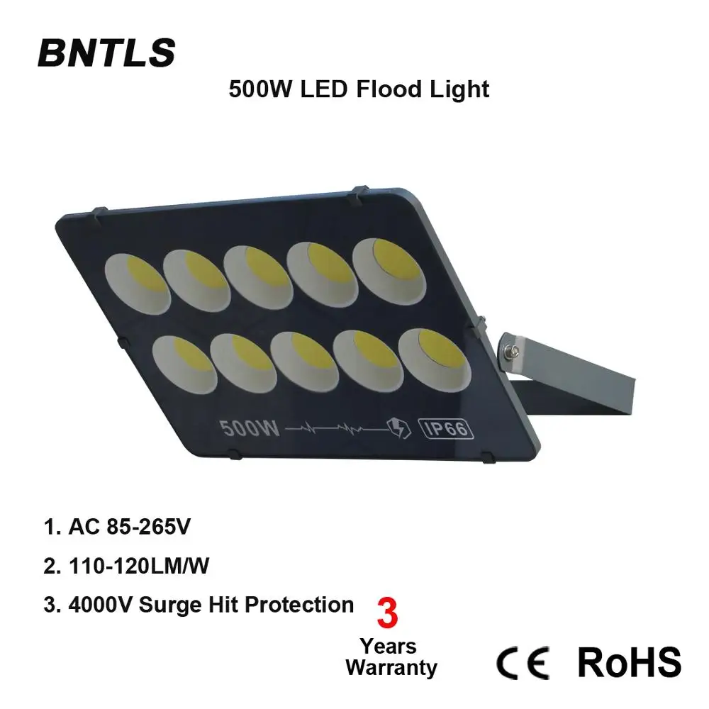 High power 220V LED Flood Light  600W 500W 400W 300W 200W COB LED spotlight IP65 waterproof Led Street Light Outdoor