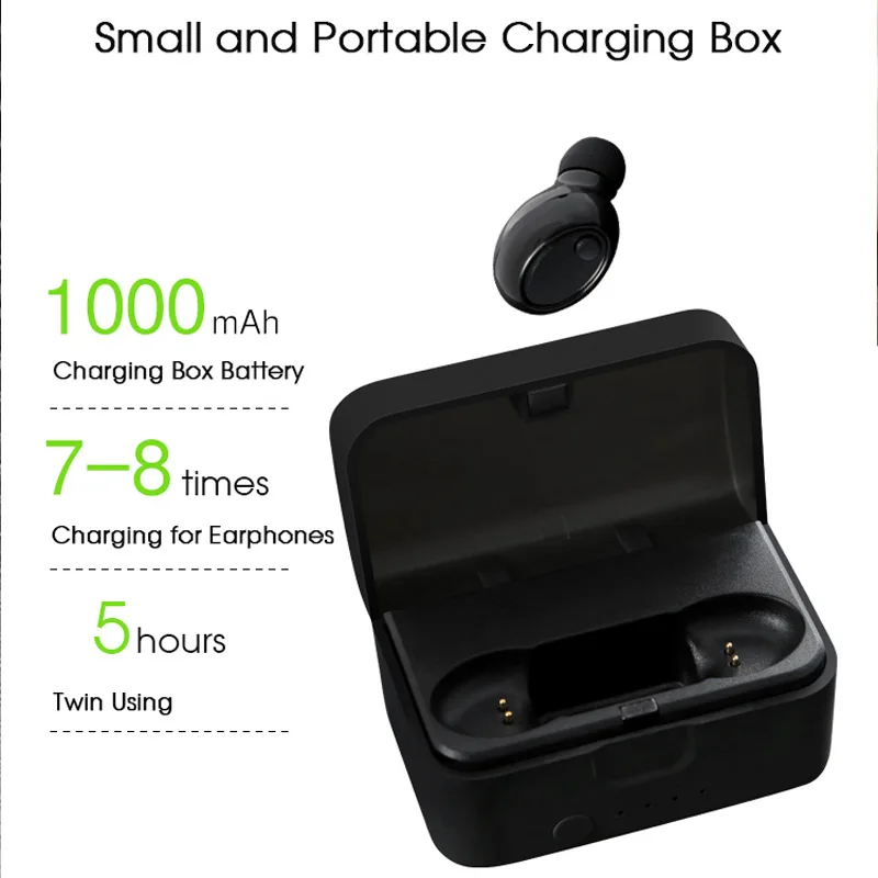 Mini Dual TWS True Bluetooth беспроводные наушники для iphone Samsung Xiaomi стерео музыкальные