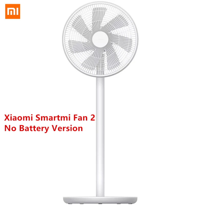 No Battery CN Plug Mi jia Smart mi Fan 2/2S беспроводной умный естественный ветер DC преобразователь частоты напольный вентилятор 2800 мАч батарея mi jia приложение дистанционное управление - Цвет: No Battery CN Plug