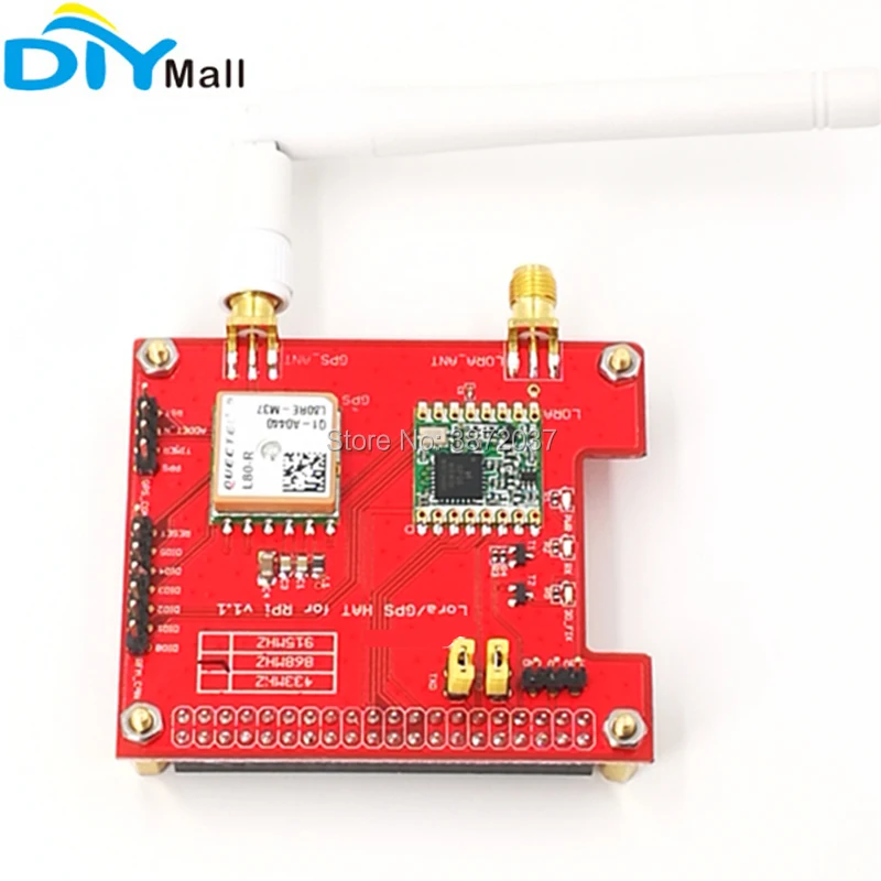 Плата расширения DIYmall для Raspberry Pi LoRaWan 868 МГц 915 433 дальнего действия беспроводная