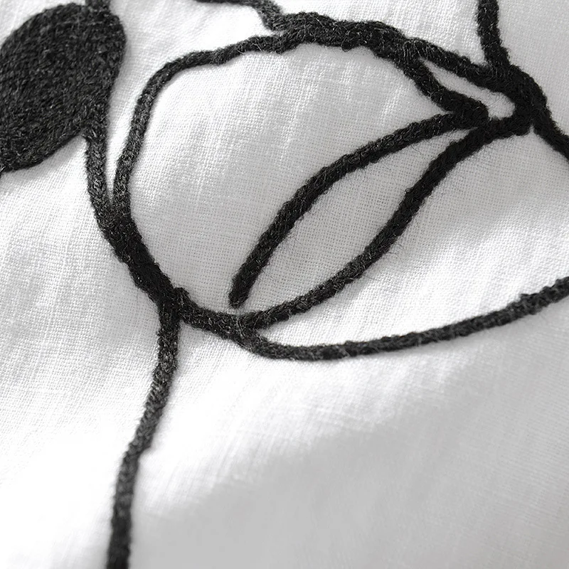 

New Arrival Mens Tshirts Summer Short Sleeved Linen Cotton Loose White Men Summer Fashion Casual O-neck Hand-painted Size M-3XL