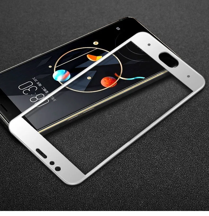 Закаленное стекло с полным покрытием для ZTE Nubia M2 2 шт. защитная пленка экрана