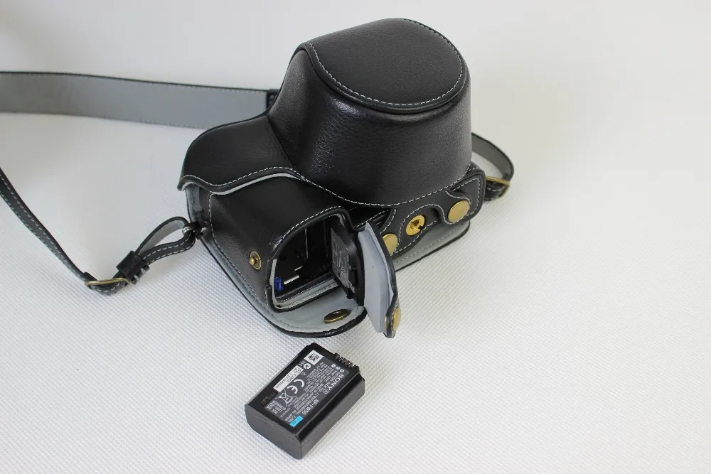 Чехол из натуральной кожи для камеры Sony A6000 A6300 16 50 мм|leather camera case|camera casecamera case for sony |