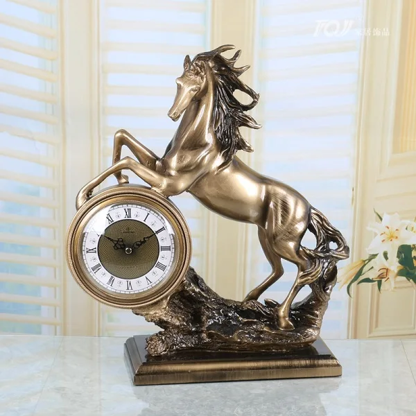 Clock Meijswxj европейские часы Relogio настенные часы из чистой меди прикроватные немой гостиной настольные часы masa saati часы - Цвет: Clock