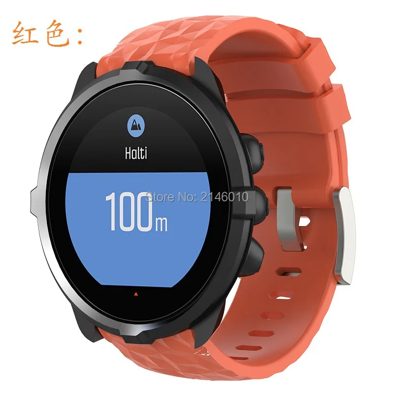 Сменный силиконовый ремешок для часов, браслет для Suunto 9 и Suunto Spartan Sport Wrist HR Baro Smartwatch