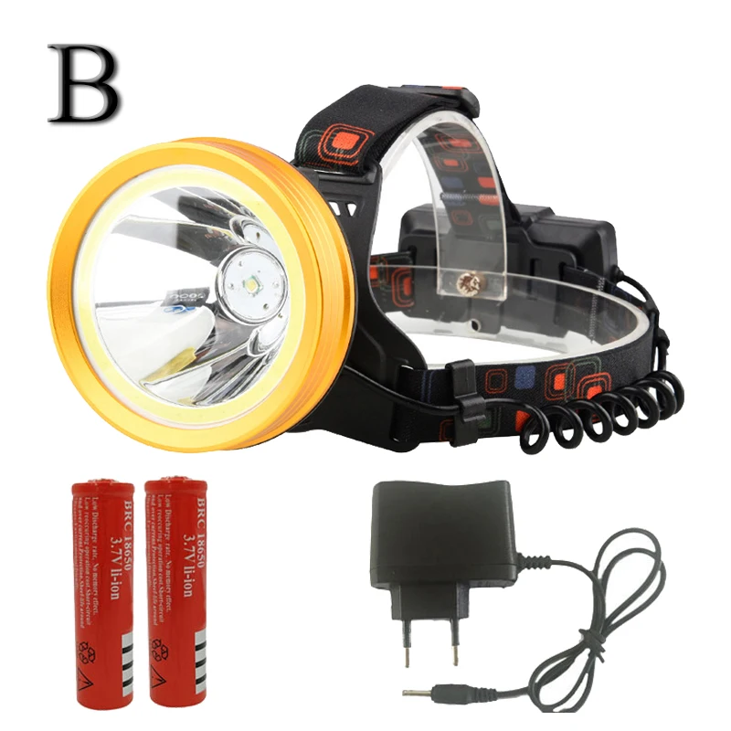 B Litwod Z20136 CREE XHP50 светодиодный налобный фонарь XM-L T6 COB 18650 аккумуляторные батареи, отражатель, Головной фонарь, фонарь, фара - Испускаемый цвет: B