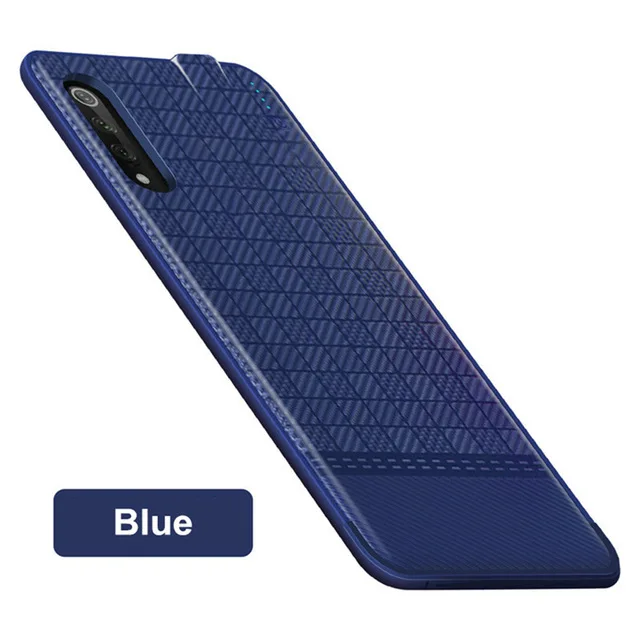 Чехол для питания s для Xiaomi Mi 9, портативный внешний аккумулятор, чехол для зарядки аккумулятора, чехол для аккумулятора 5000 мА/ч, чехол для внешнего зарядного устройства s - Цвет: Синий