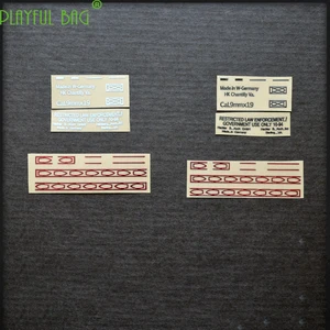 Для активного отдыха CS Golgi MP5 HQ промышленный mp5k гелевый водяной бомбинный пистолет водонепроницаемый DIY металлический стикер M4 Le Hui scar 416 AK74 L33