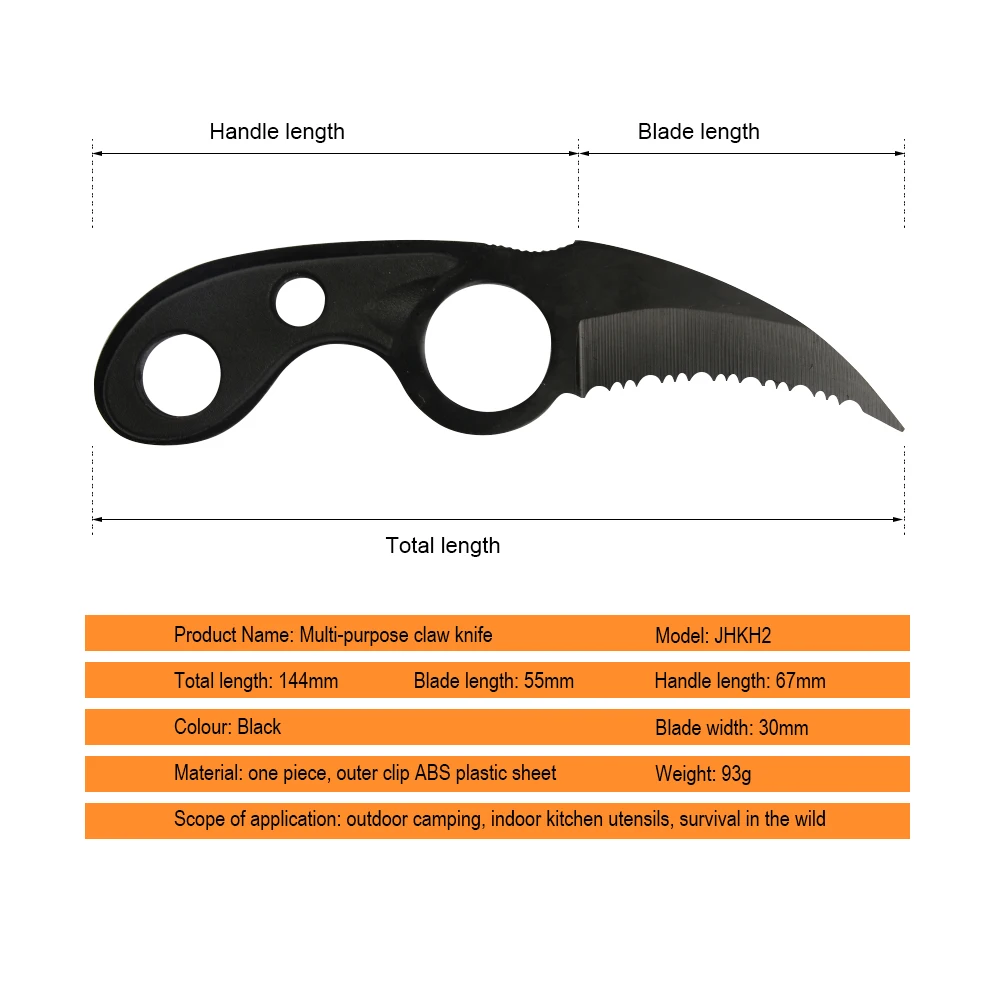 JelBo Karambit черный нож для выживания CS GO тактический шеи походный мини уличный