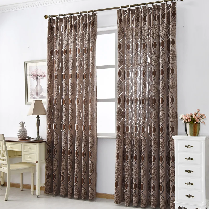 Занавески роскошные современные декоративные занавески из черной ткани для дома