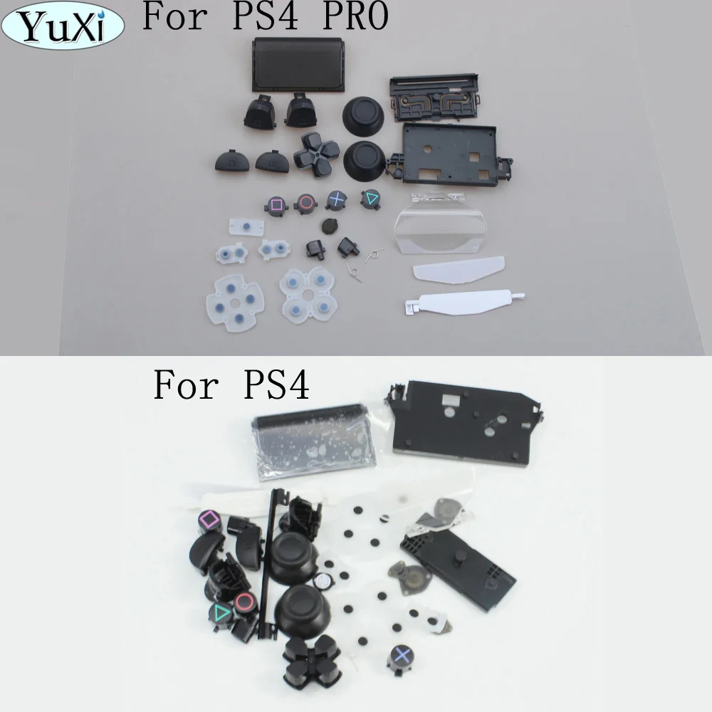 Для ps4 pro L1 R1 L2 R2 ABXY Кнопка запуска с аналоговым джойстиком Крышка Замена для Playstation
