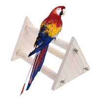 funny parrot bird perch stand play toys gym wooden activity table top playstand
