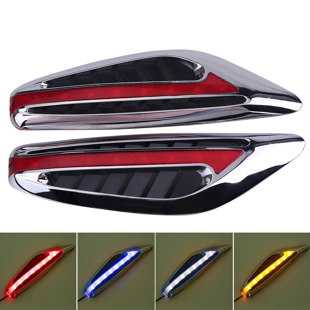 

2Pcs/Pair White Blade Shape Steering Light Fender Side Lamp Auto Car Led Side Turn Signal Light Lamp 12V For Nissan BMW Ford