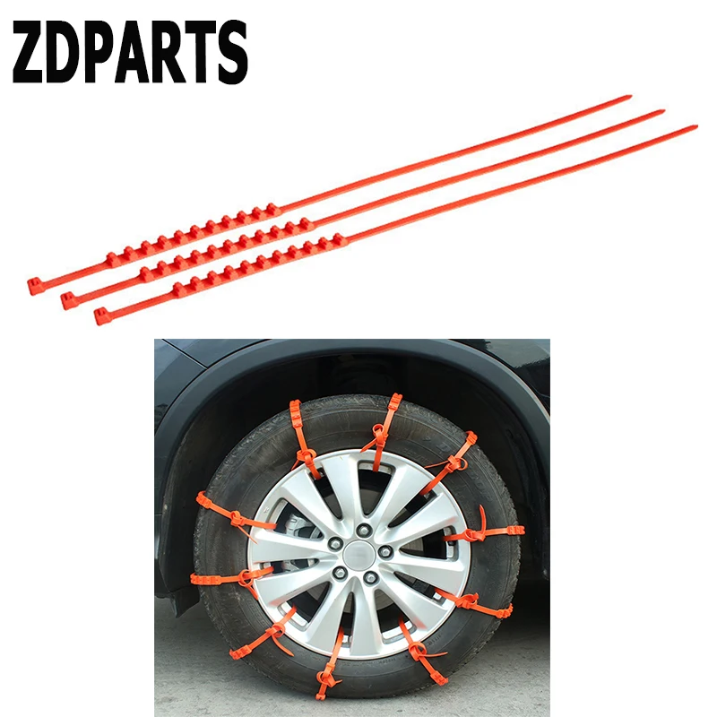 

ZDPARTS Car Sedan/SUV Snow Chains Wheel Tyres Anti-Skid For Ford Focus 2 3 Fiesta Mondeo Kuga Kia Rio K2 K3 Ceed Sportage 2017