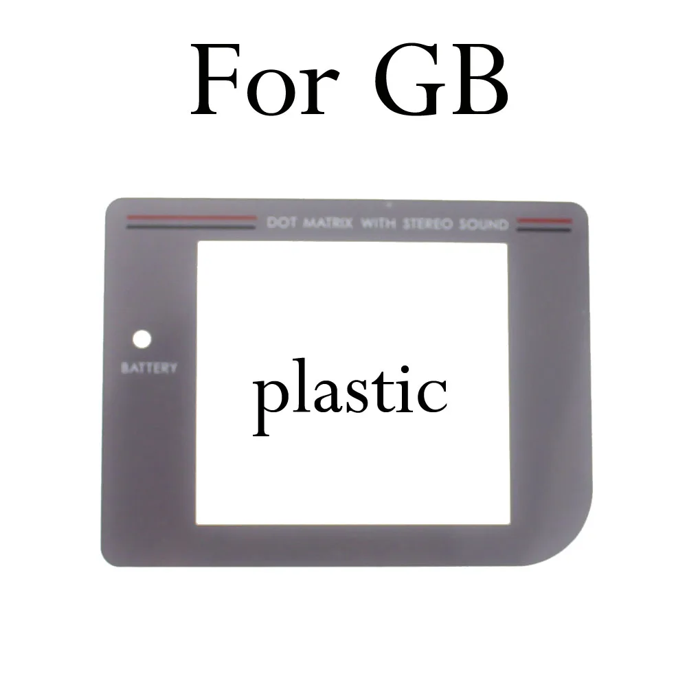 plastic For GB 7 моделей стекло Пикачу пластик серый замена защитный экран, линзы для nintendo Gameboy классический ГБ Защита объектива зеркало - Цвет: plastic For GB