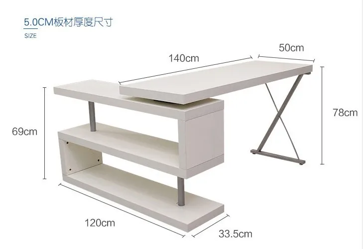 Угловой компьютерный стол для дома узкий книжный шкаф простой детский стол|desk