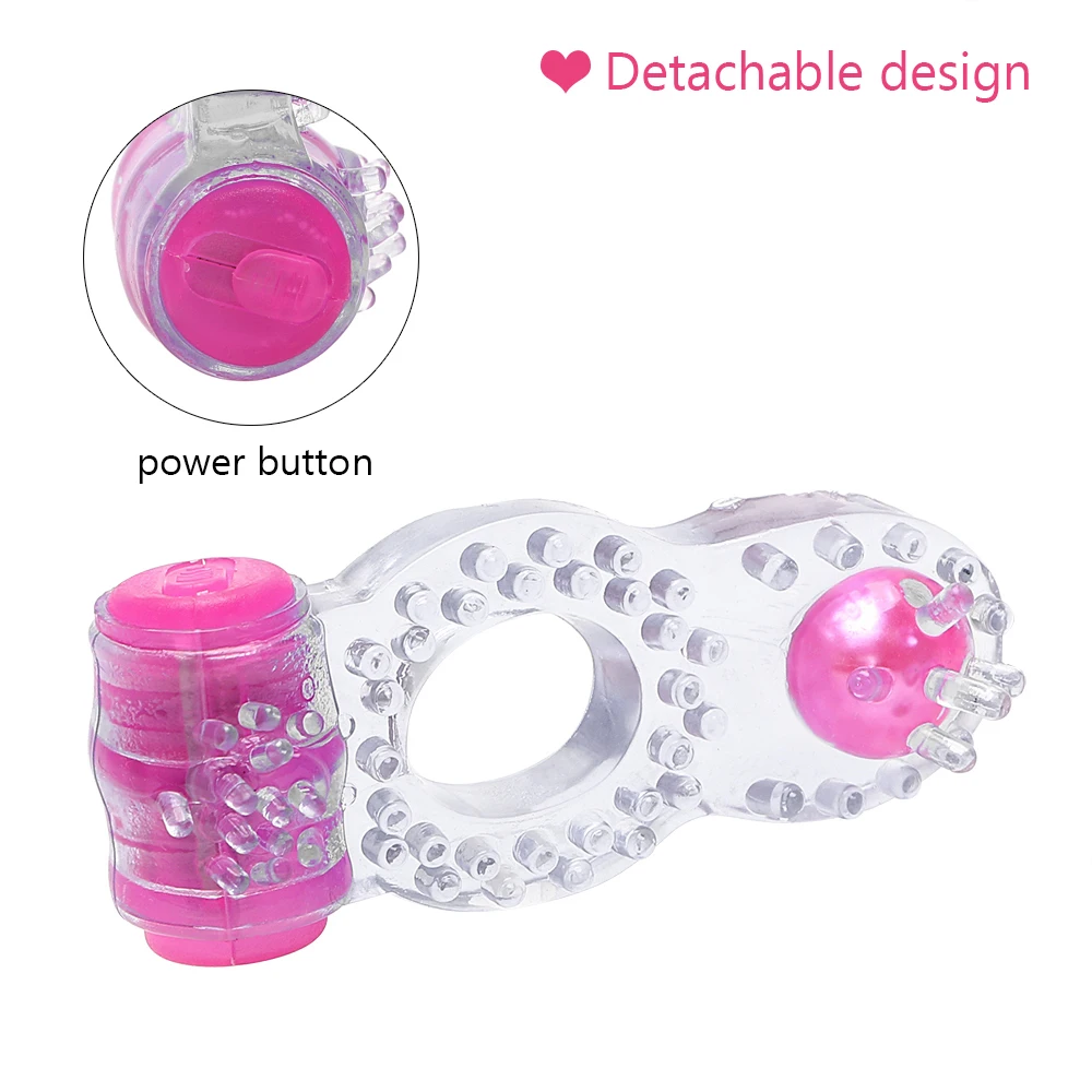 OLO Vibrator Penis Ring Silicone Cock Clitoris Stimulator Extender Sex Toys for Men Dual Pleasure Adults Products | Красота и