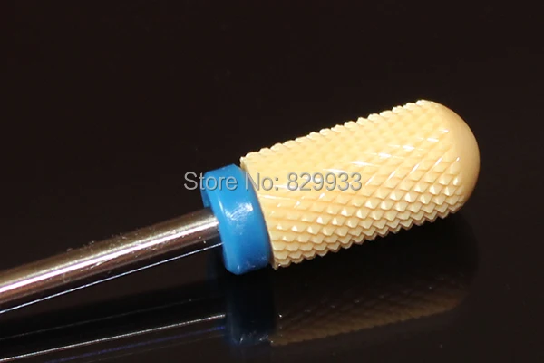 Фрезы для ногтей 1 шт. желтые керамические фрезы маникюра и педикюра