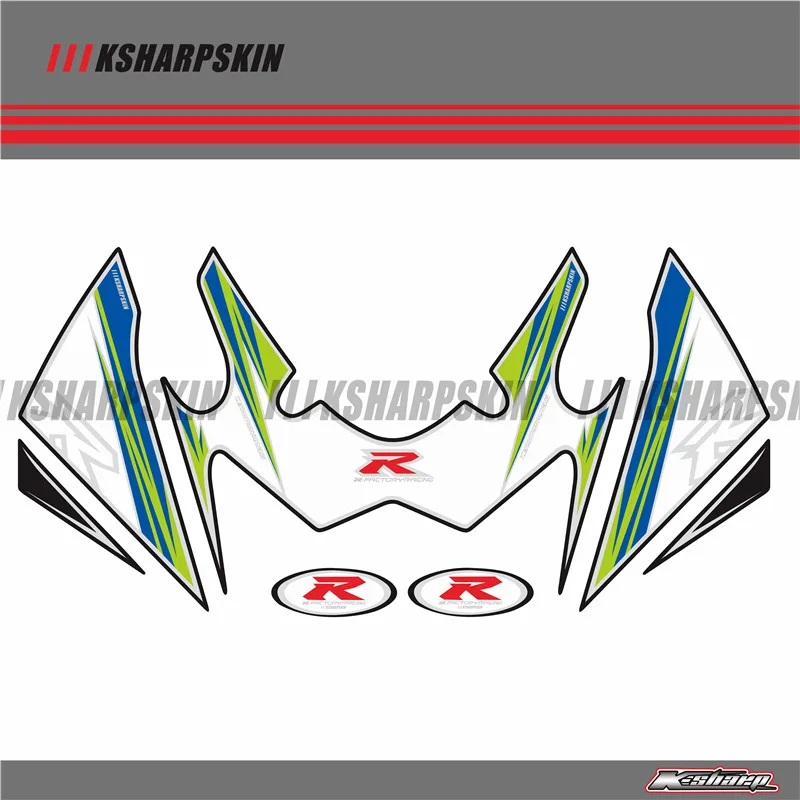 Передний обтекатель мотором цифровая доска 3D защитный гель для SUZUKI GSXR600 GSXR750 2011- GSXR 600 750 11, 12, 13, 14, 15, 16, 17 - Цвет: K-TBT-SZK-L6-01