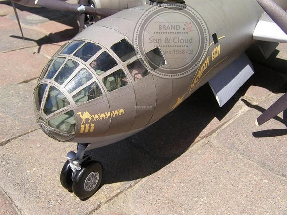 1:47 DIY 3D B29 sudraportress Bomber самолет Бумажная модель Сборка ручная работа игра-головоломка DIY детские игрушки Denki& Lin