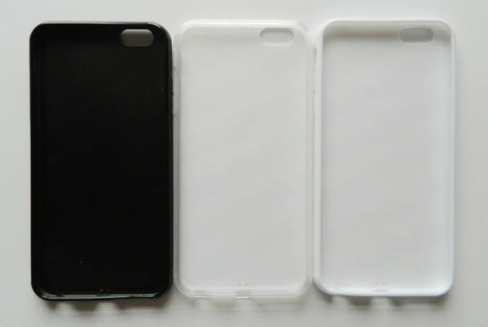 Для iphone 6 plus/6 S plus 2d Резиновый ТПУ + PC сублимационный пустой чехол с печатью