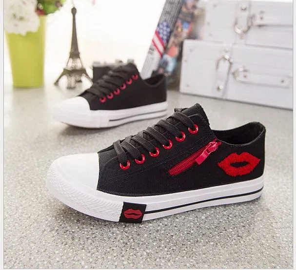 Туфли женские холщовые дышащие повседневная обувь на плоской подошве весна-лето