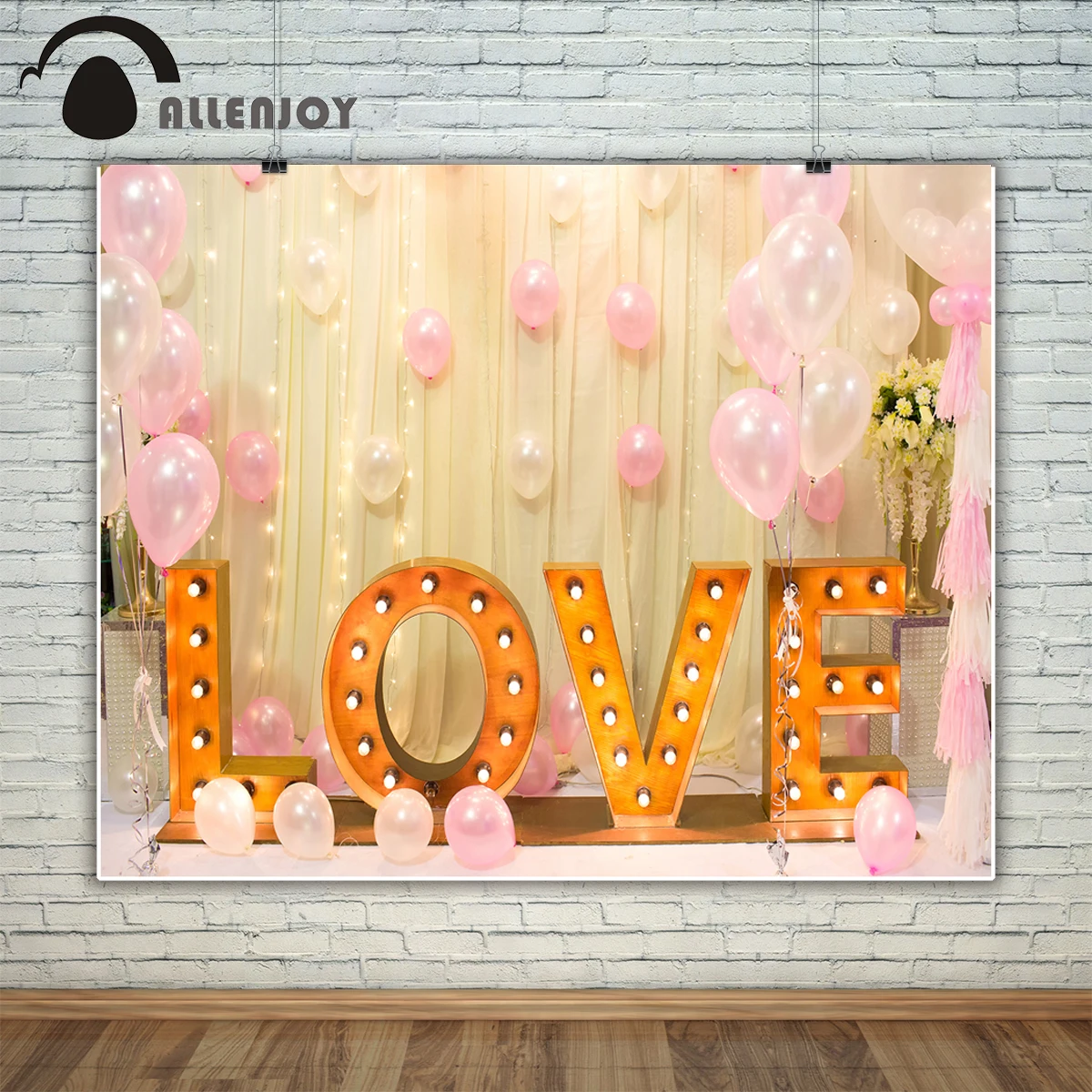 Allenjoy роскошный фон для фотосъемки в помещении Свадебный декор любовь воздушный