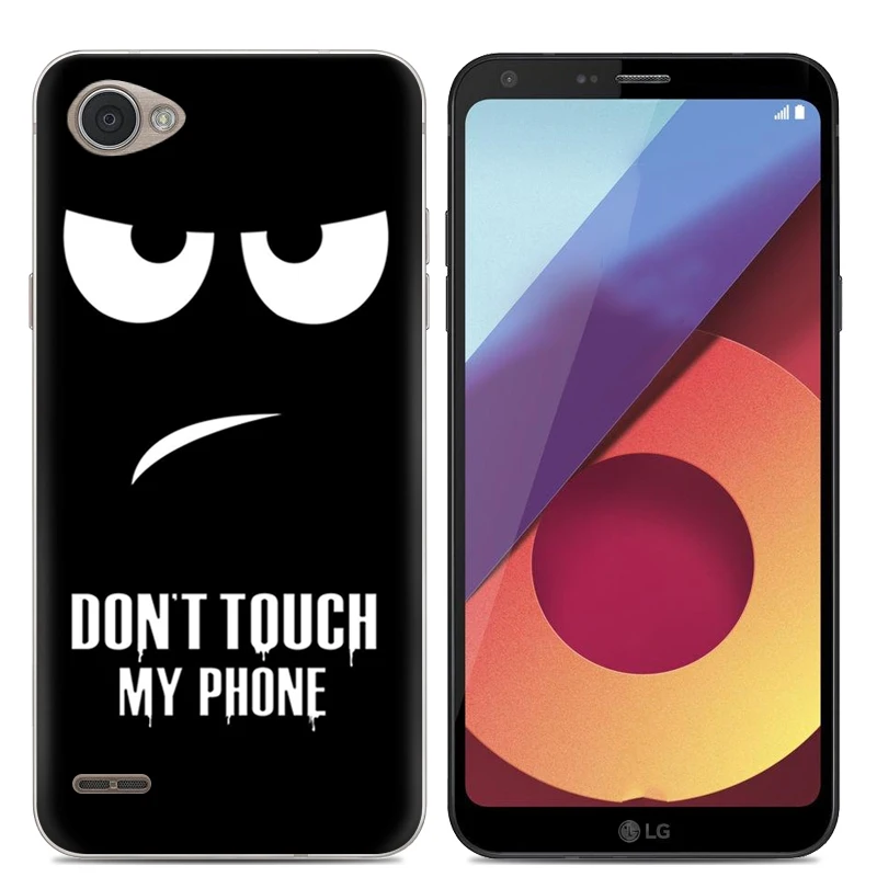 Для LG Q6 силиконовый чехол для Plus телефона ТПУ мультяшный мрамор задняя крышка + Q6a