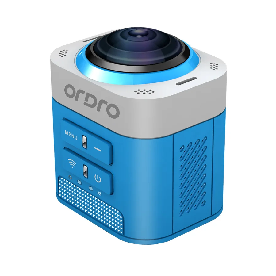 1080 P HD 360 Камера Двойной объектив панорамный компактный мини VR для samsung OPPO huawei LG