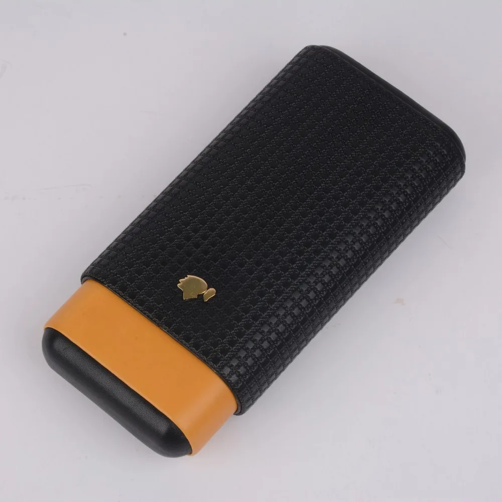 Кожаный чехол для сигар Cohiba Дорожный Чехол из кедрового дерева с 3 трубками