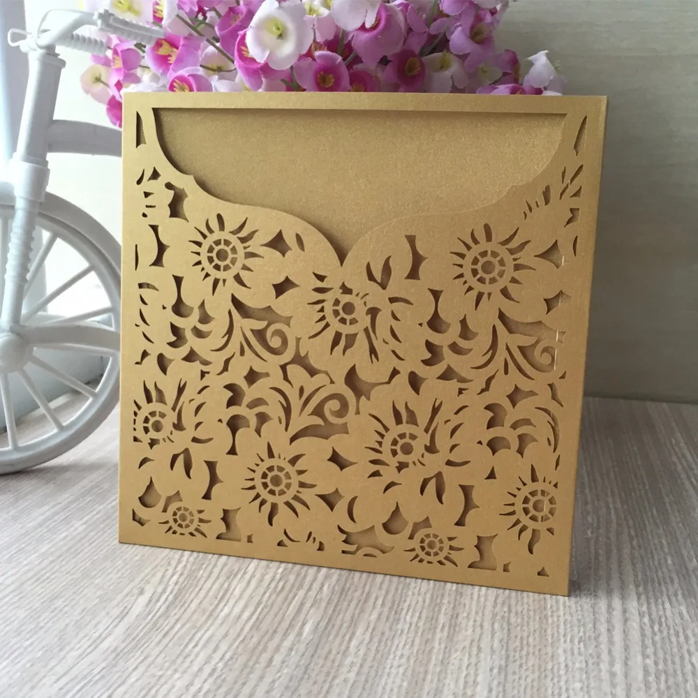 

30pcs/lot free shipping Promotional paper craft card hot sale Laser Cut romantic design wedding greeting card party decoration