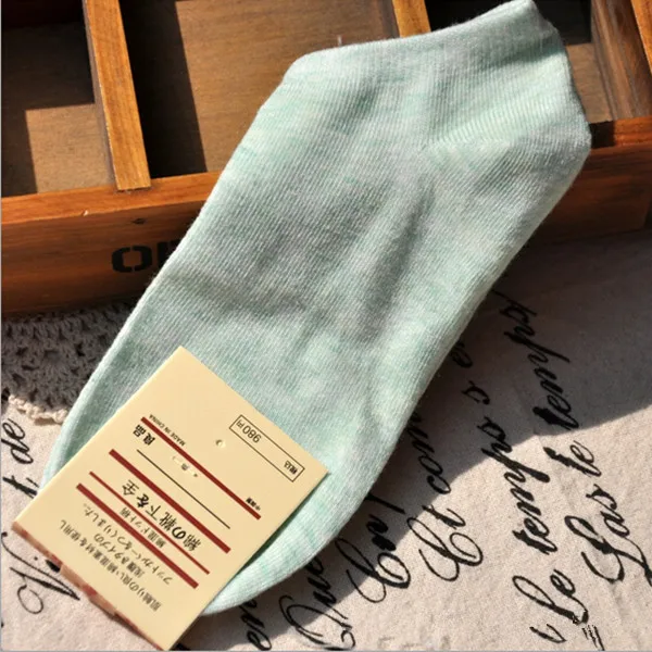 Новое поступление 6 цветов Удобные Хлопковые женские короткие носки карамельных