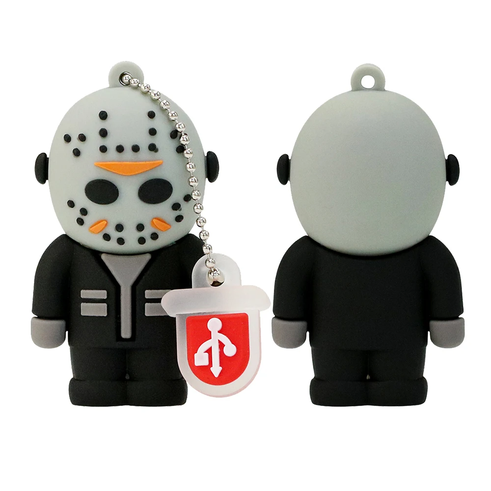 USB флеш-накопитель 128 ГБ, мультфильм Фредди против Джейсона, флеш-накопитель 64 ГБ, флешка 4 ГБ 8 ГБ 16 ГБ 32 ГБ, карта памяти, внешний накопитель