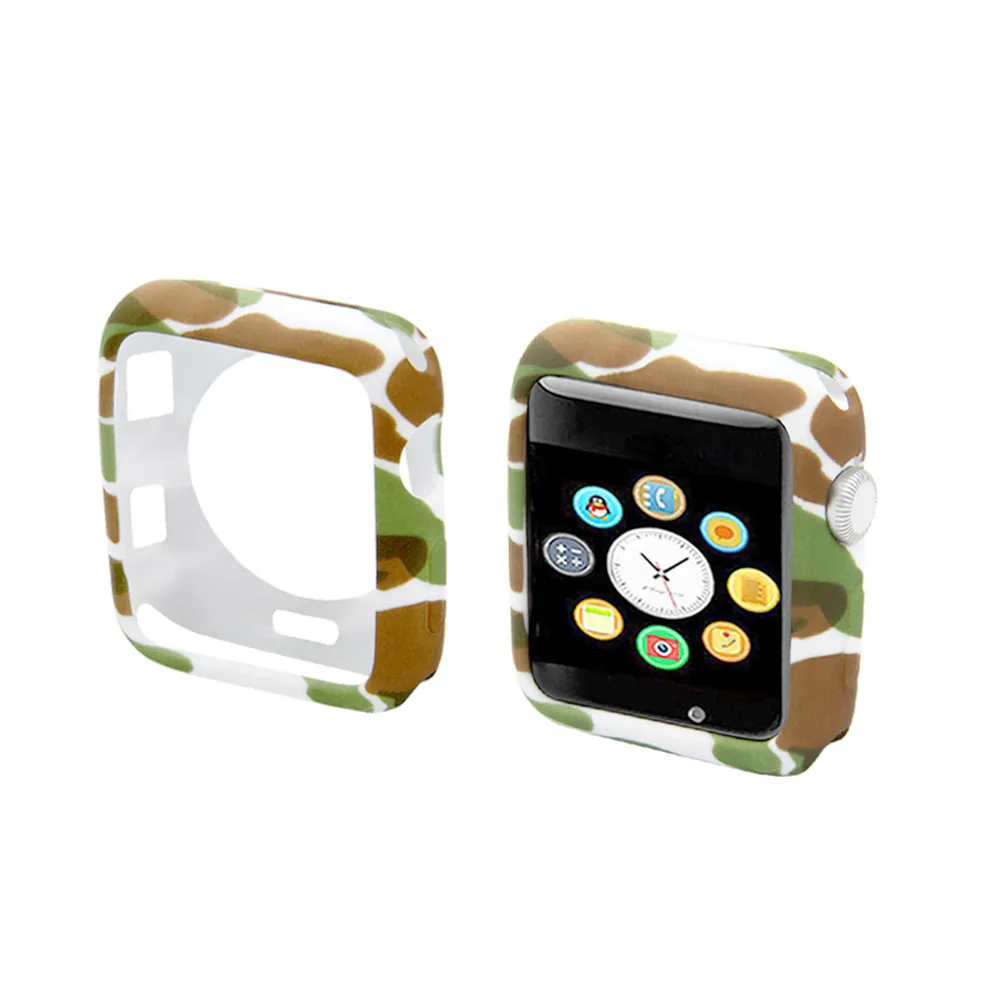 Спортивный защитный ремешок для часов 42 38 мм чехол Apple Watch мягкий силиконовый