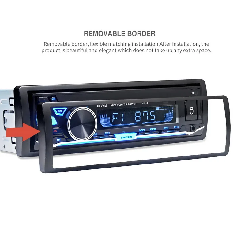 1 Din стерео аудио плеер автомобильный mp3 радио Кассетный рекордер 7003 12V In dash