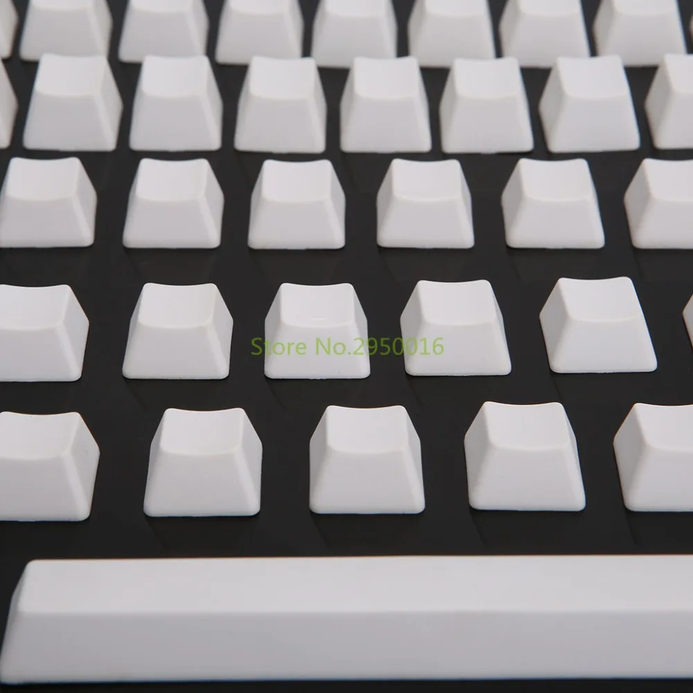 Белый 87Key Keycap Универсальный PBT Keycaps набор пустых без печати DIY для Cherry MX Switch Keyboard Key