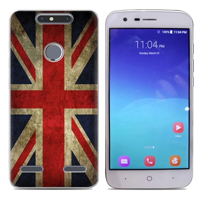 Прямая поставка мягкий ТПУ чехол для телефона ZTE Blade V8 Lite 5 дюймов Модный Цветной с