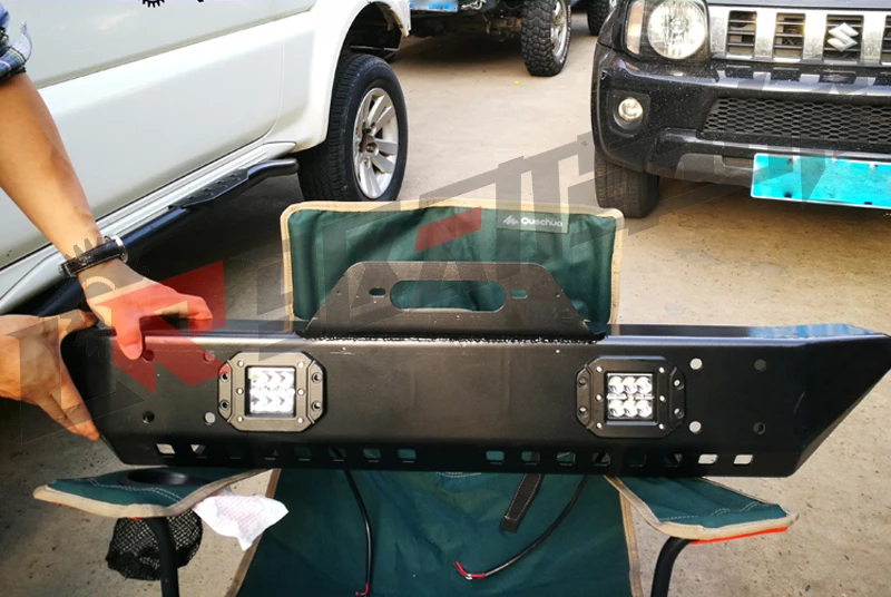 Jimny автомобильный Стайлинг внедорожные аксессуары Передняя лебедка бар пластина