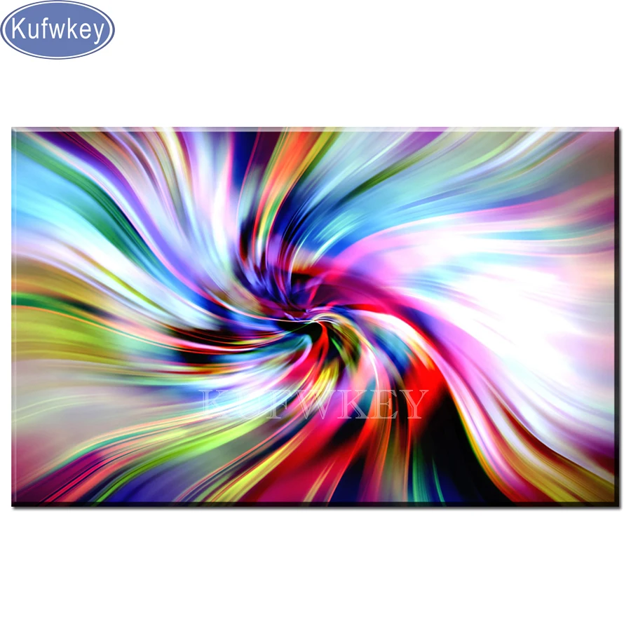 5d алмазная вышивка Kufwkey для творчества абстрактная визуальная живопись фантазия